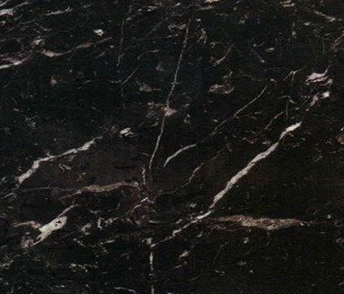 Мармур "NERO MARQUINA" - колір чорний з білими прожилками та вкрапленнями.